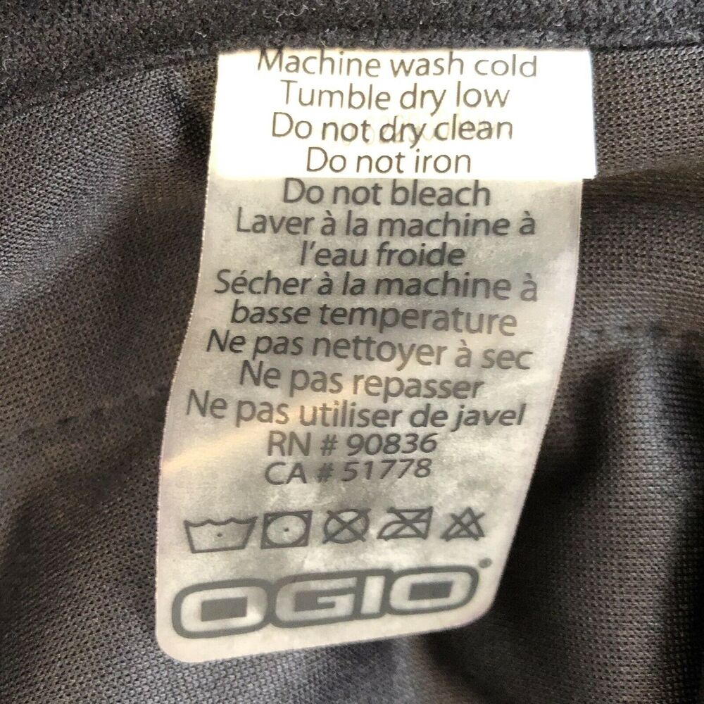 OGIO Jacket Small Full Zip Pockets Stand Up Collar Black Pockets - Picture 12 of 12